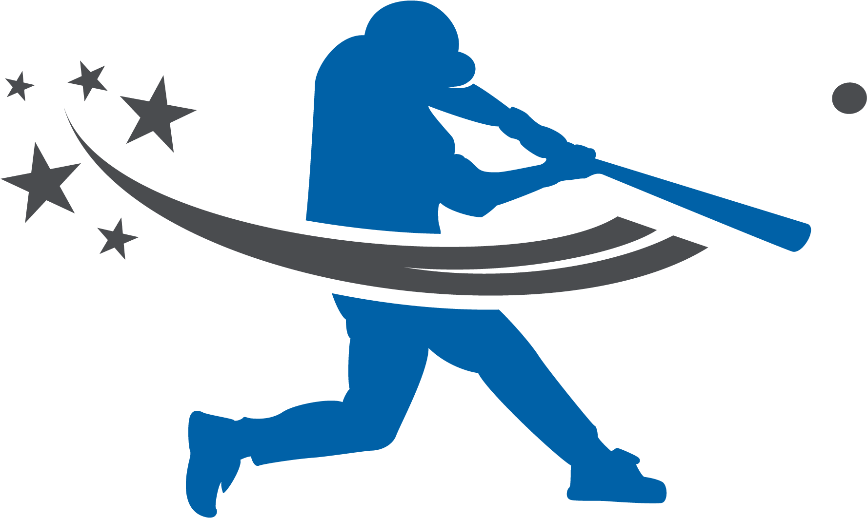 Baseball Silhouette Batting Clip Art - Baseball Silhouette - Png Download (1813x1098), Png Download