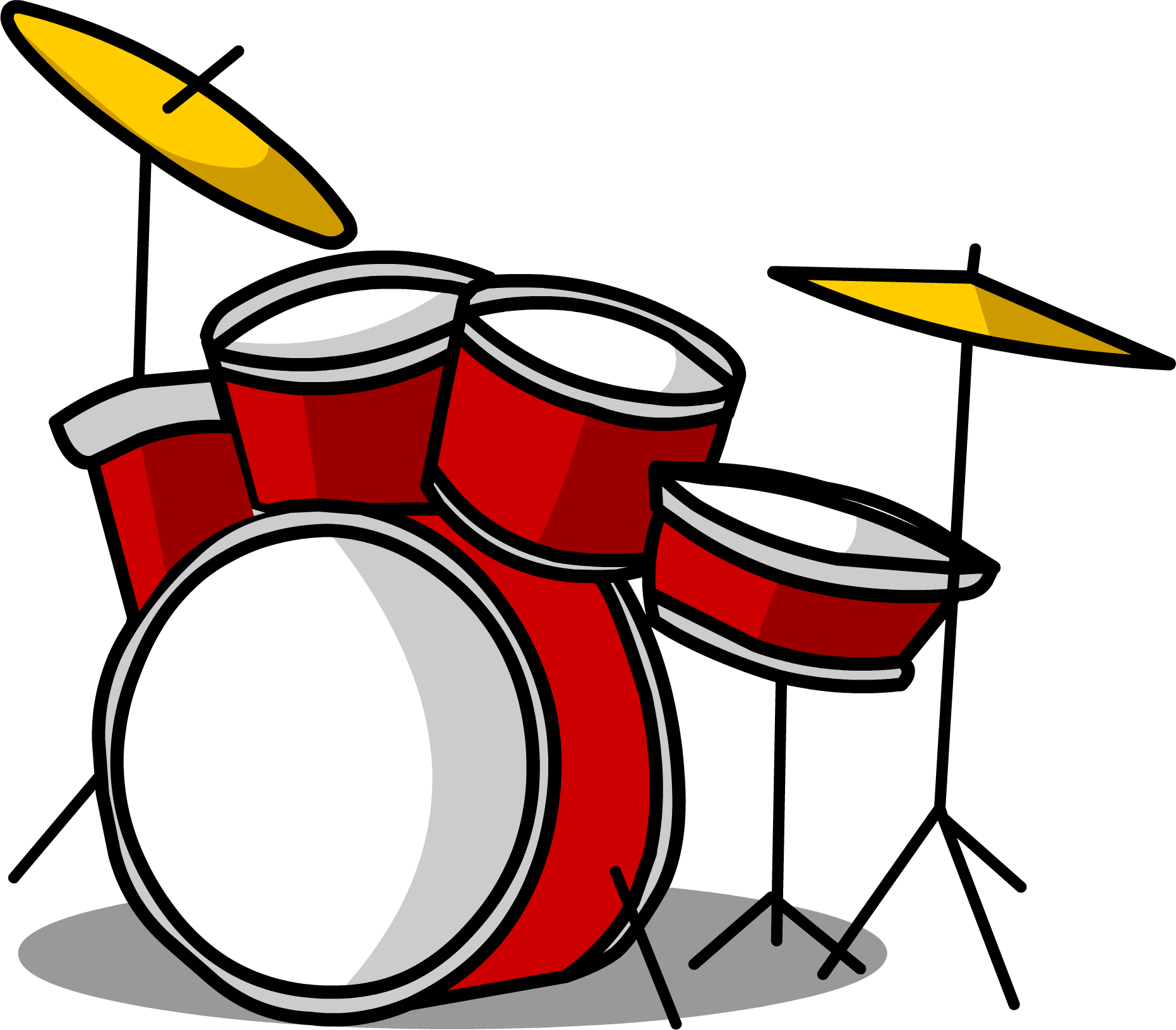 Drum Kit Sprite 004 - Drum Kit Png Clipart (1862x1631), Png Download