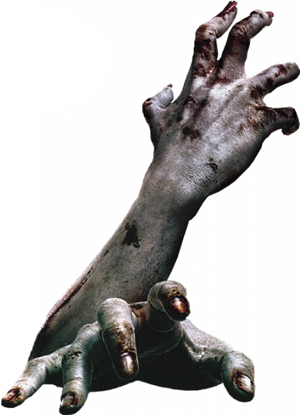 Download Zombie Arms Hands Dead - Horror Hand Png Clipart (#1674736