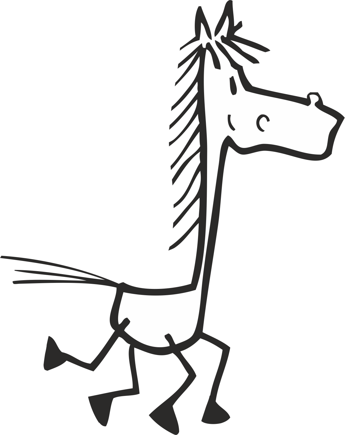 Kon Przezroczysty [111 Kb] Clipart (1148x1447), Png Download