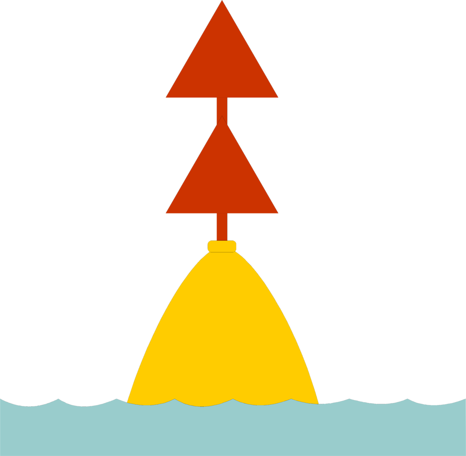 Illustration Of A Buoy In The Water Clipart (958x936), Png Download