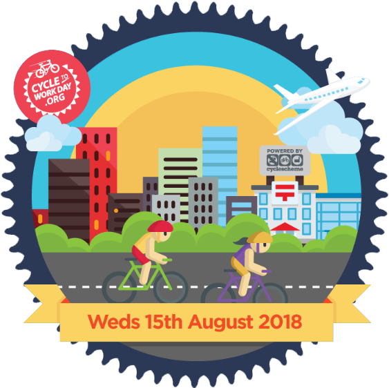 Cycle To Work Day - Enfield Clipart (600x600), Png Download