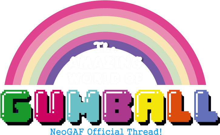 Staircase Clipart Rainbow - Amazing World Of Gumball Logo - Png Download (809x495), Png Download
