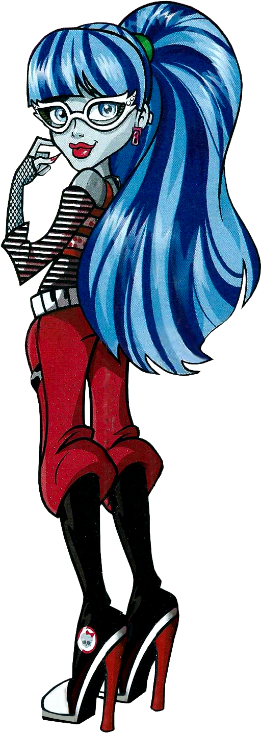 Basic Monster High Ghoulia, Monster High Art, Monster - Monster High School Ghoulia Clipart (600x1485), Png Download