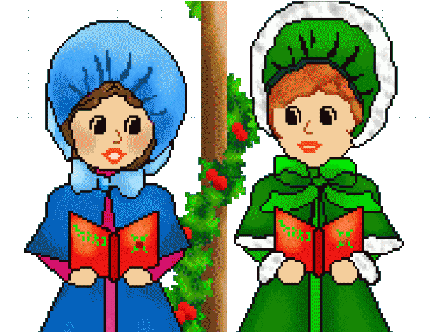 Caroling Girls Clipart - Png Download (640x480), Png Download