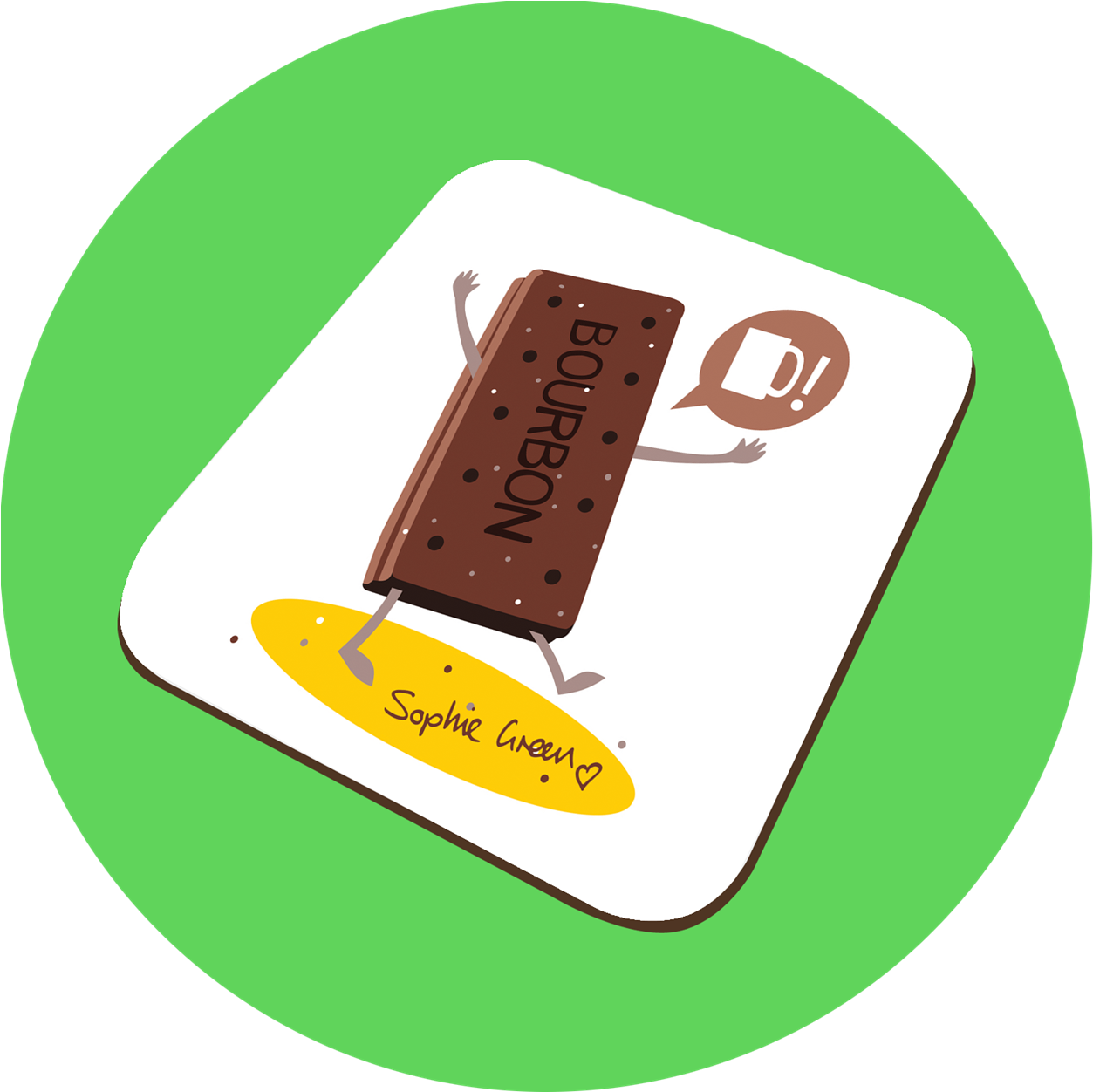 Picture Of Bourbon Cream Coaster - Cream Clipart (1280x1251), Png Download