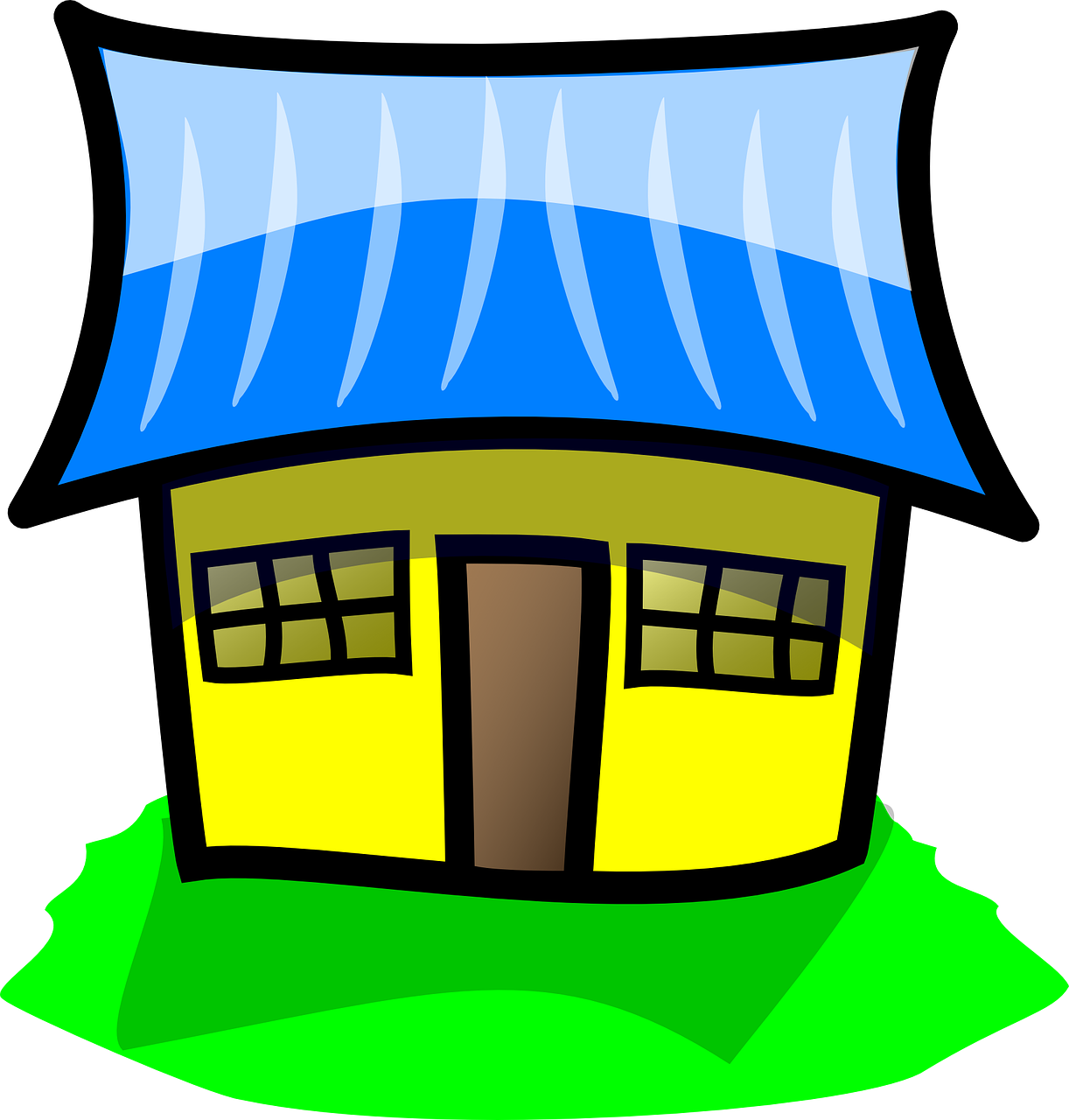 House Cartoon 3, Buy Clip Art - Home Clipart - Png Download (687x720), Png Download