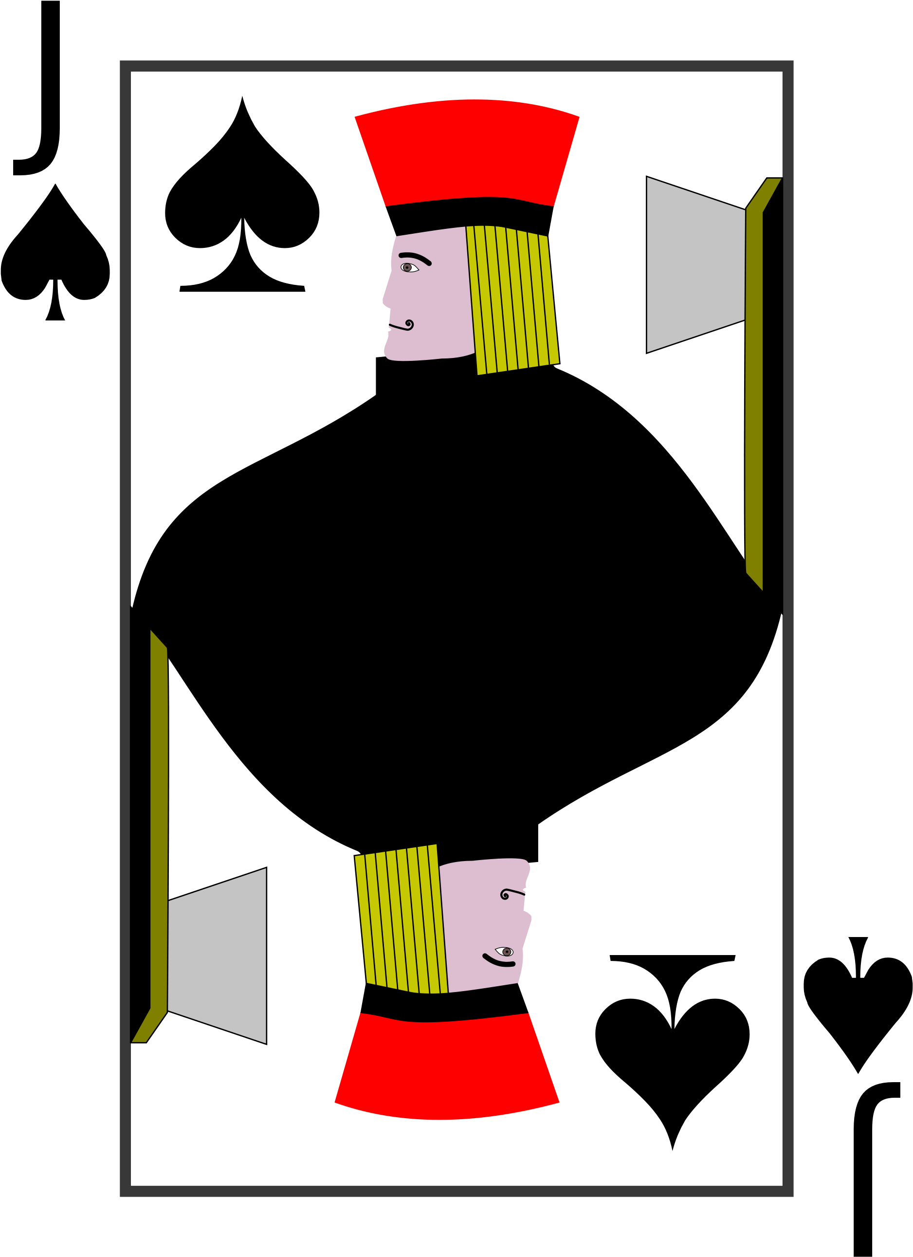 King Of Spades Art - King Of Spade Svg Clipart (1876x2581), Png Download