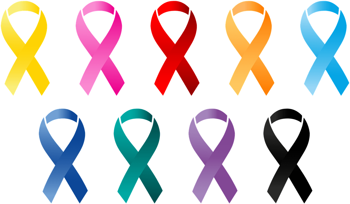 Cancer Awareness Ribbons Png Clipart (1280x762), Png Download