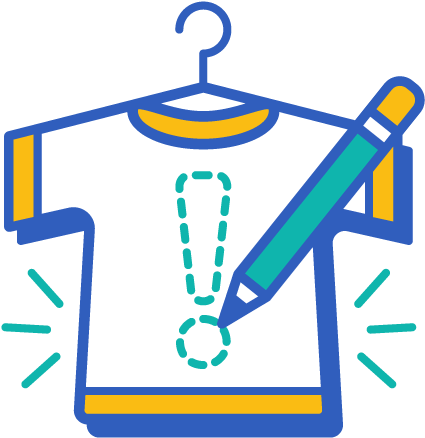 Sketch Your Brightest Idea For A T-shirt Clipart (626x626), Png Download