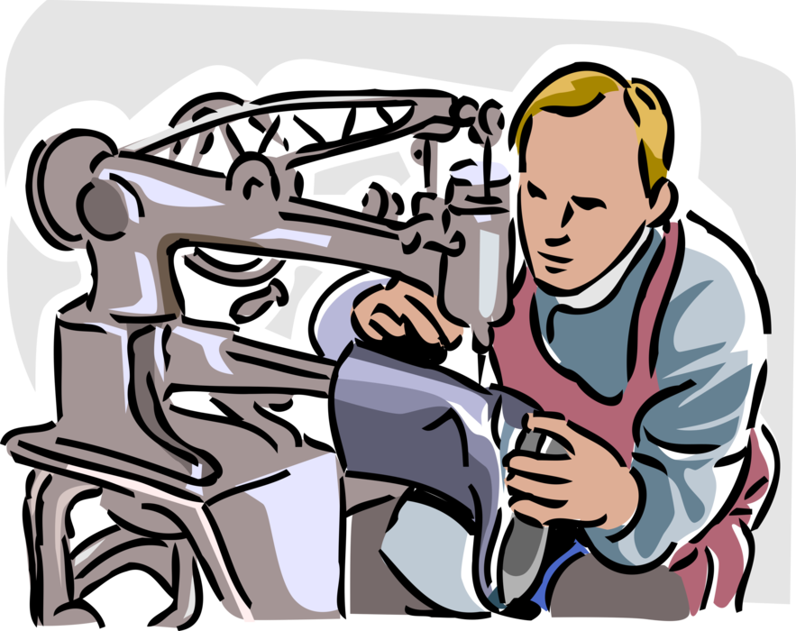 Download Vector Illustration Of Shoe Repair Cobbler Shoemaker