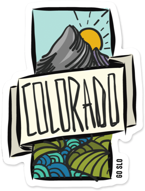 Colorado // Vert View Sticker - Colorado Clipart (900x900), Png Download