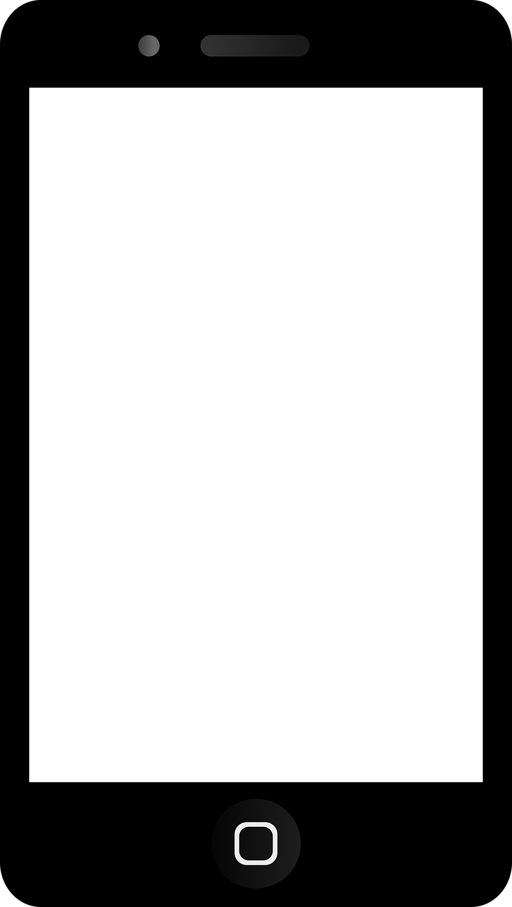 Mobile Phone Iphone Iphone 4 App Png Image - Mobile Phone Template Png Clipart (723x1280), Png Download