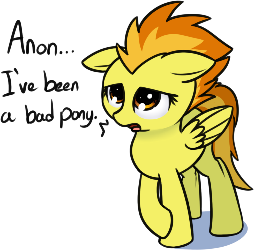 Neuro, Bad Pony, Cute, Floppy Ears, Implied Anon, Pegasus, - Cute Mlp Spitfire Clipart (1132x1024), Png Download