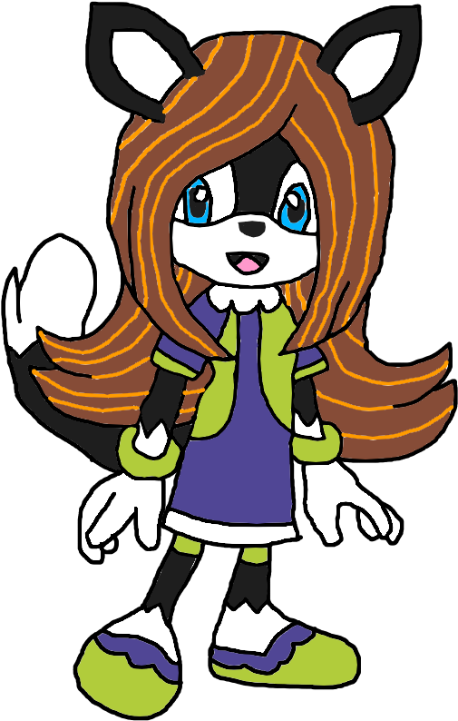 Ming The Siamese Cat - Okapi Clipart (554x878), Png Download