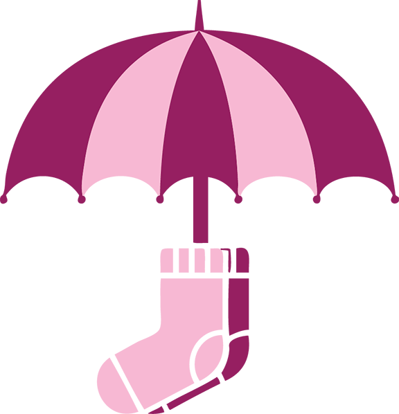 Umbrella Sock Co - Sock Clipart (576x598), Png Download