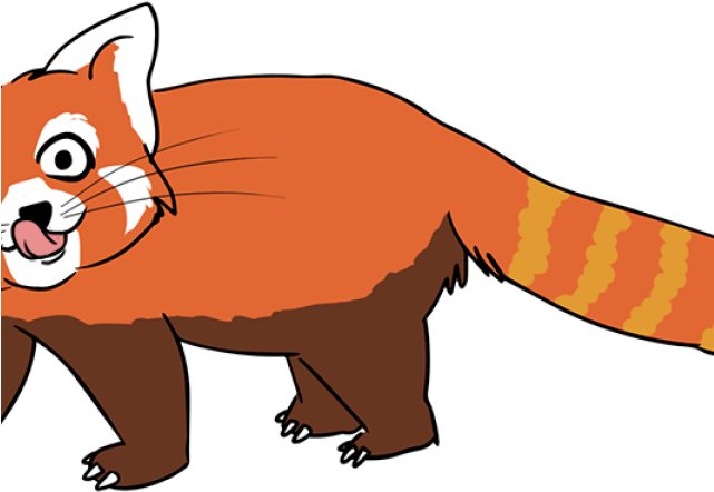 Red Panda Clipart Colorful - Red Panda Transparent - Png Download (640x480), Png Download