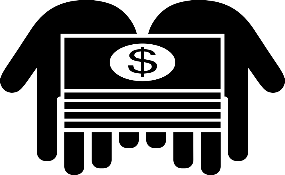 Stack Of Dollars On Two Hands Comments - Loan Clipart (980x604), Png Download