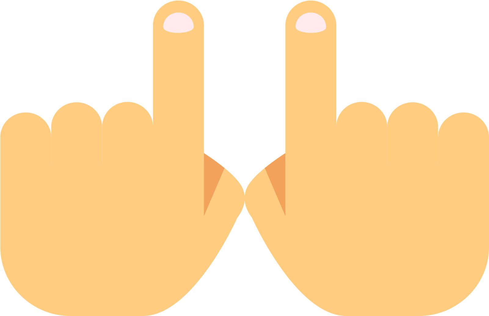 Two Hands Icon - Foam Hand Clipart (1600x1600), Png Download