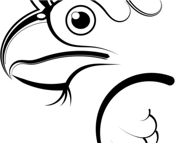 Eye Clipart Chicken - Egg Drawing Bird - Png Download (640x480), Png Download