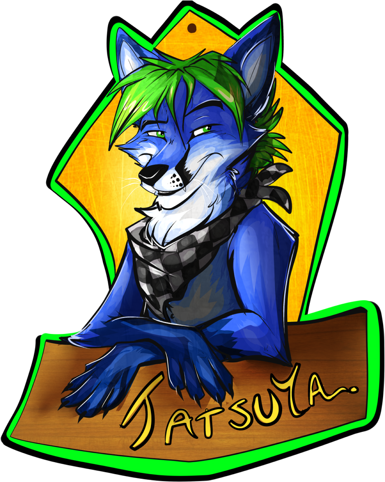 Smirk Cartoony Tatsuya Badge - Cartoon Clipart (791x1000), Png Download