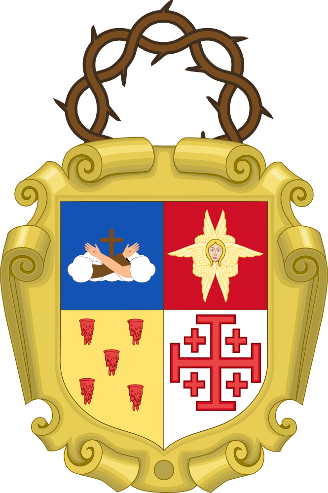Escudo De La Orden Franciscana / Coat Of Arms Of The - Escudo De Los Franciscanos Clipart (665x1000), Png Download