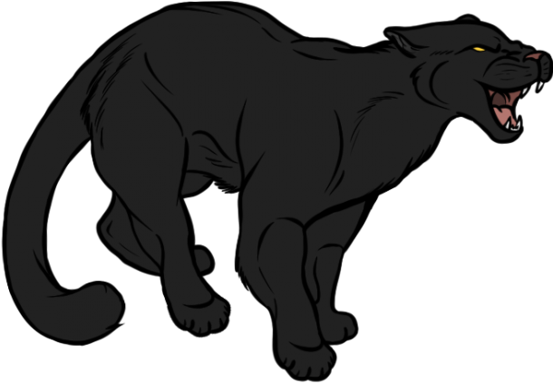 Panther Clipart Full Body - Painting - Png Download (640x480), Png Download