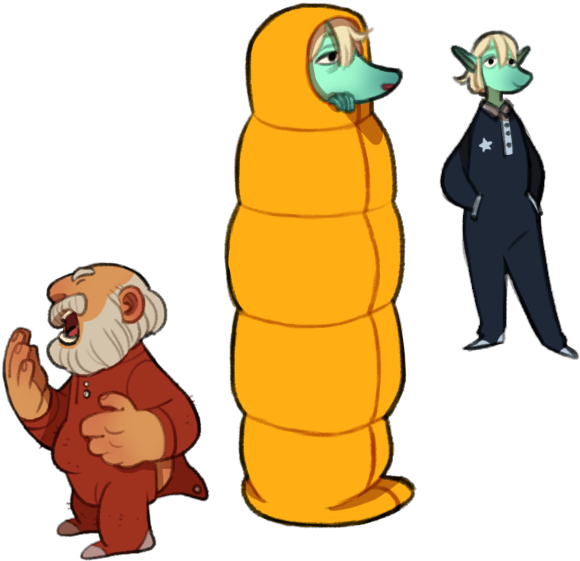 Lost Century, Arms Outstretched Outfit , Naked And - Cartoon Clipart (723x651), Png Download