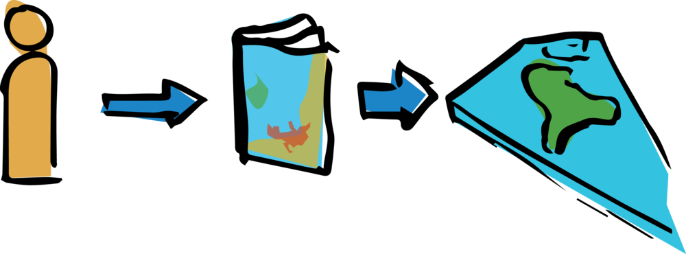 Book To Island - Book Clipart (1000x370), Png Download
