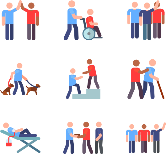 Volunteer Pictograms - Volunteer Icon Clipart (600x564), Png Download