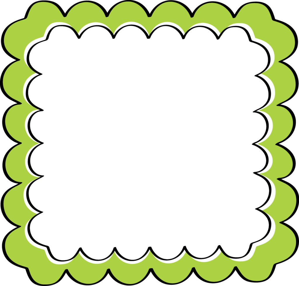 Green Border Frame Png File - Frames Borders Clip Art Transparent Png (1024x979), Png Download