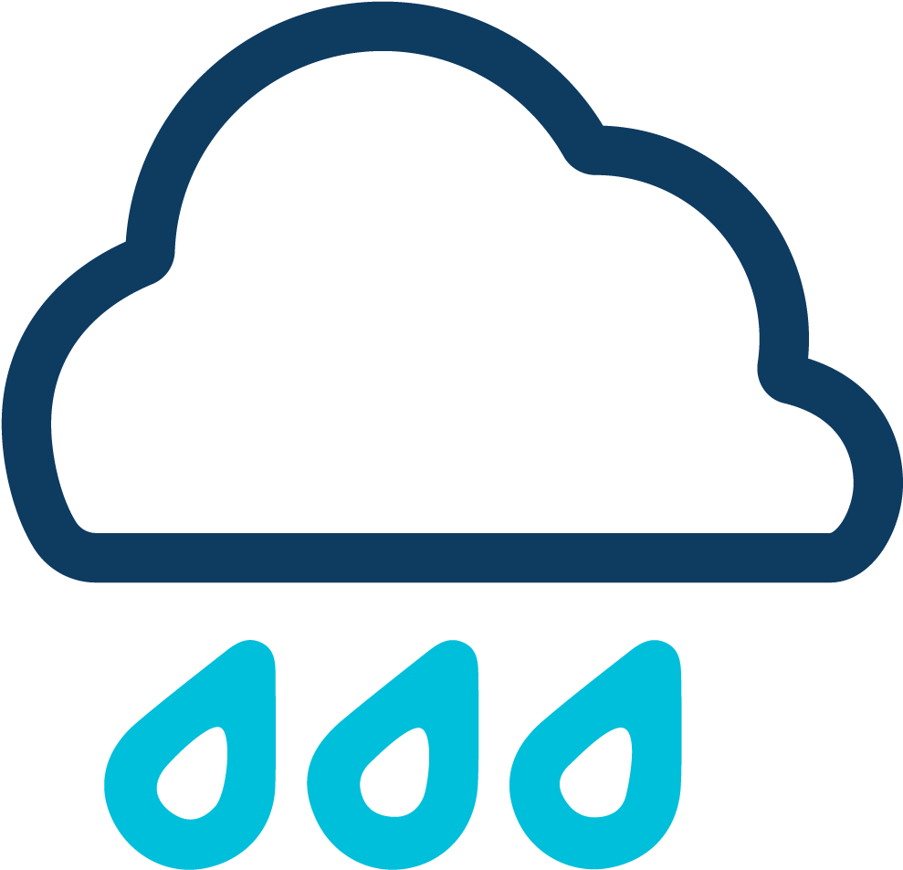 Cloud Rain Icon - Rain Clipart (1250x1250), Png Download