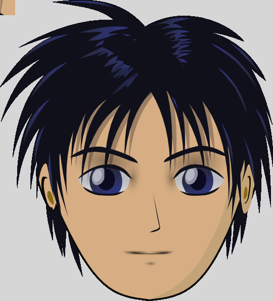 Cartoon Boy Face Clipart (540x595), Png Download
