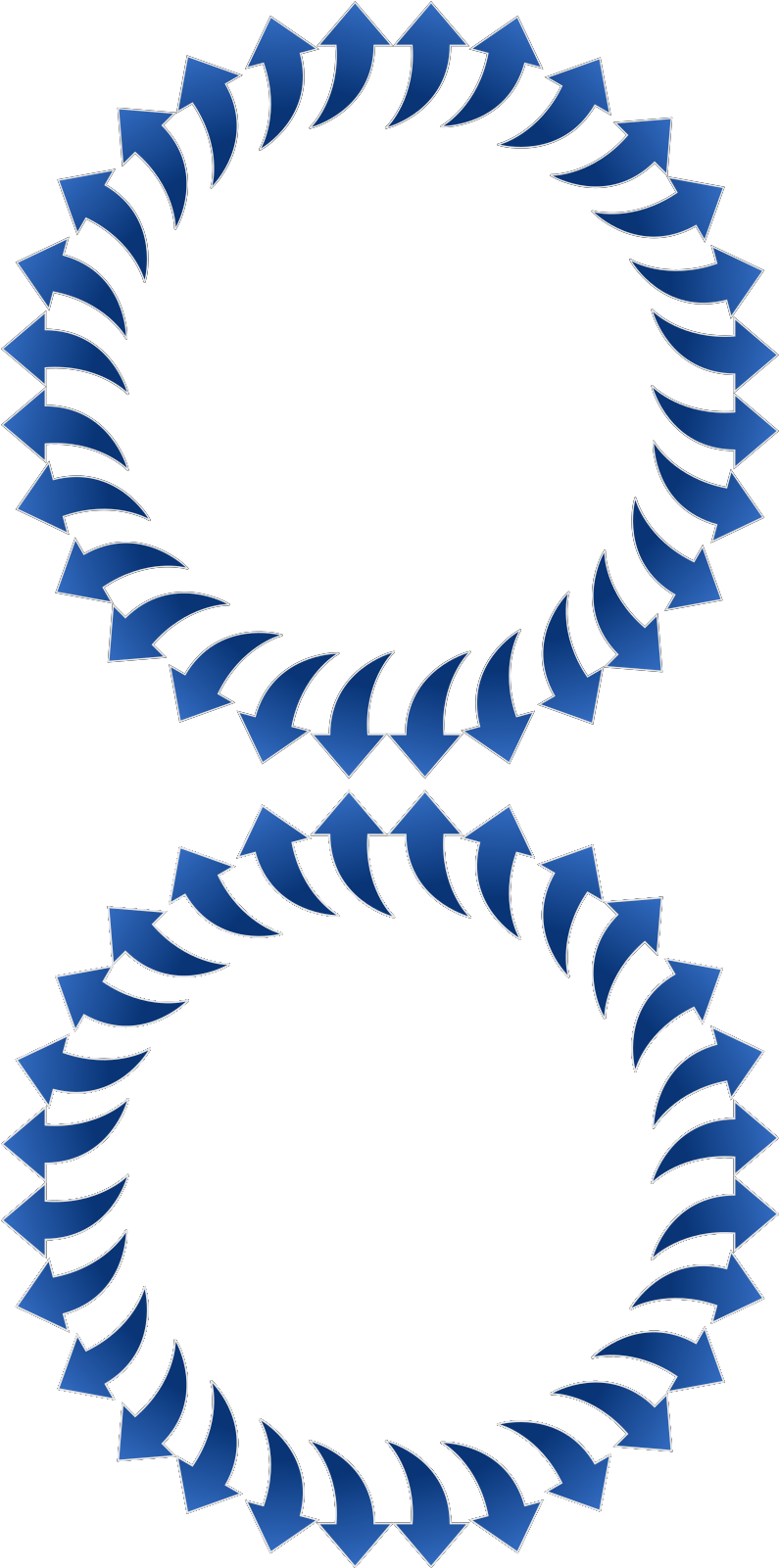 Curved Arrows - Transparent Png Prezi Logo Clipart (958x1930), Png Download