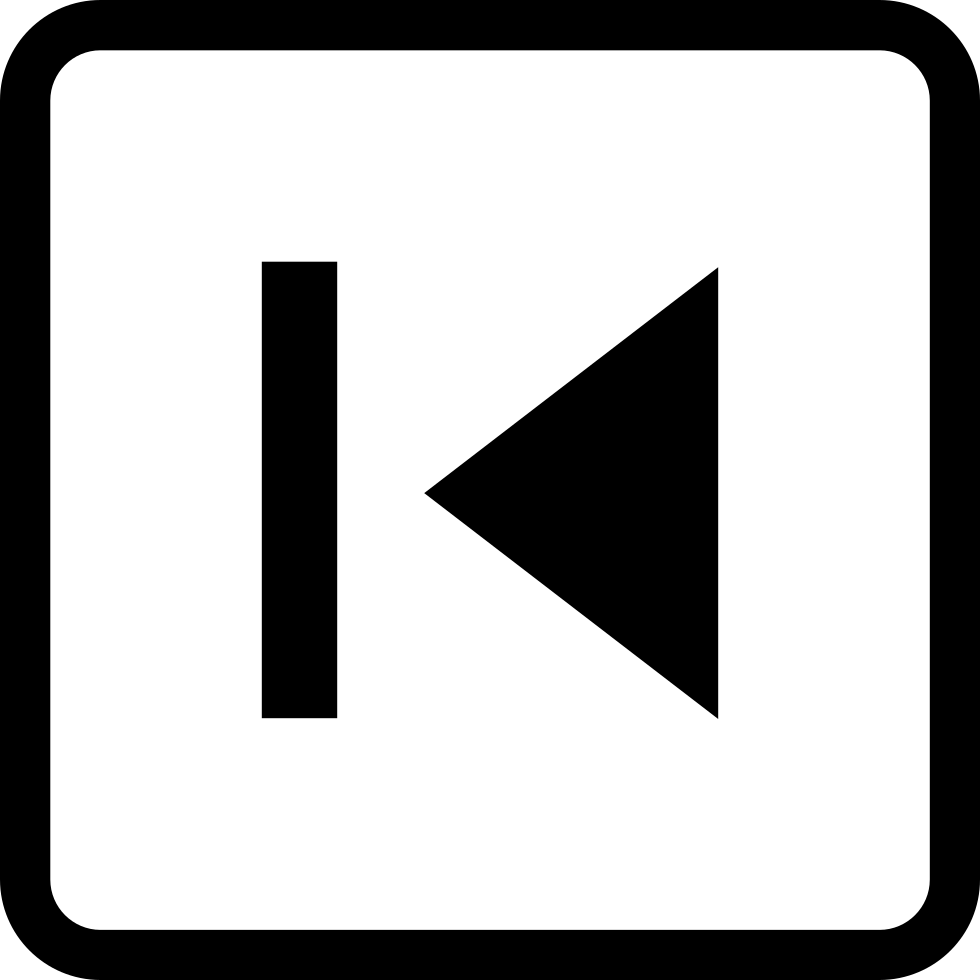 Back To Beginning Square Button Comments - Back To Beginning Icon Clipart (980x980), Png Download