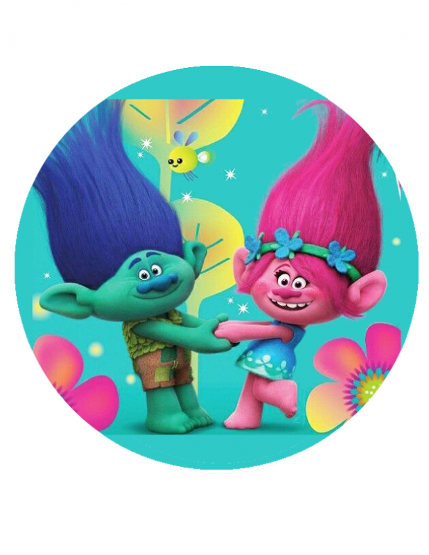 Trolls Cake Topper For - Puzzle Trolls Clipart (800x800), Png Download