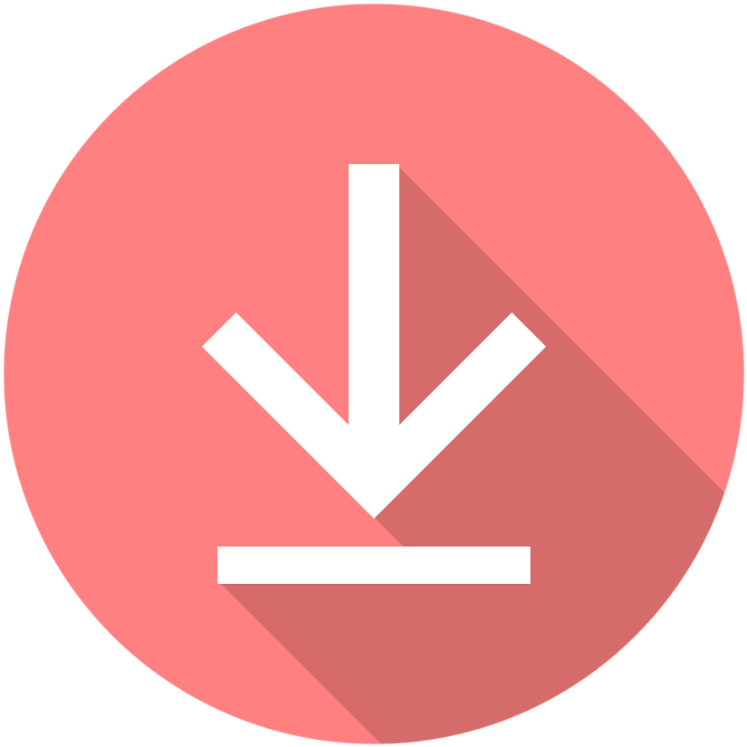 Download, Download Now - Red Download Icon Png Clipart (720x720), Png Download