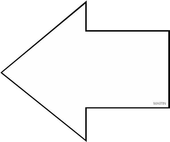 White Arrow - Monochrome Clipart (633x648), Png Download