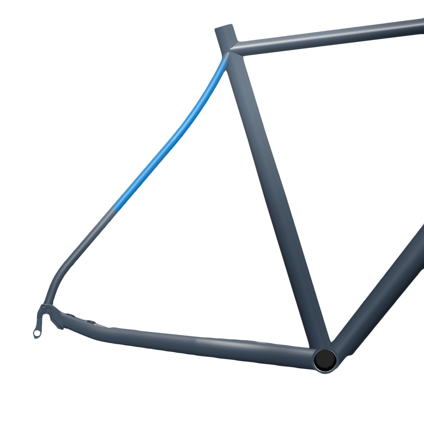 Seated Stays - Bicycle Clipart (1350x1350), Png Download