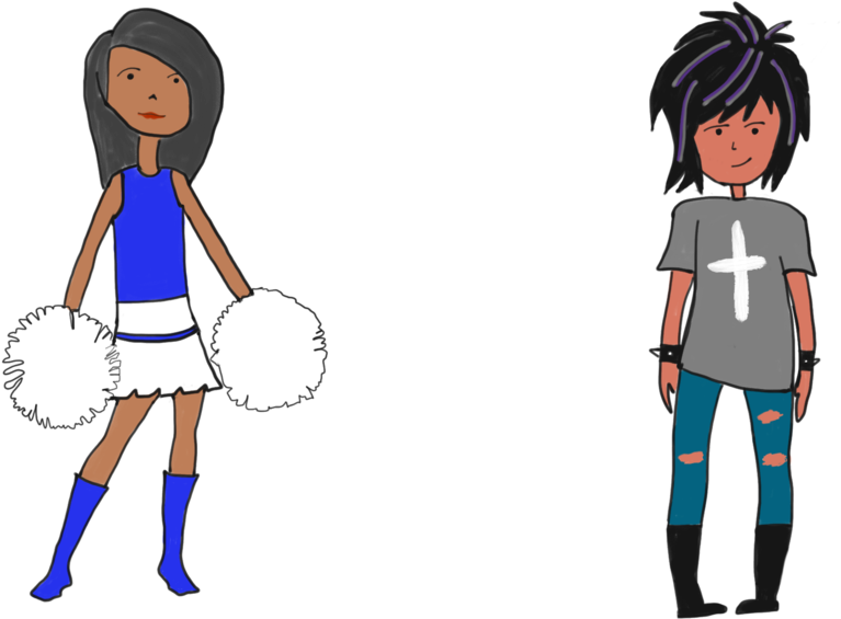 Personal Identity Expression In Adolescents Often Involves - Cartoon Clipart (1000x750), Png Download