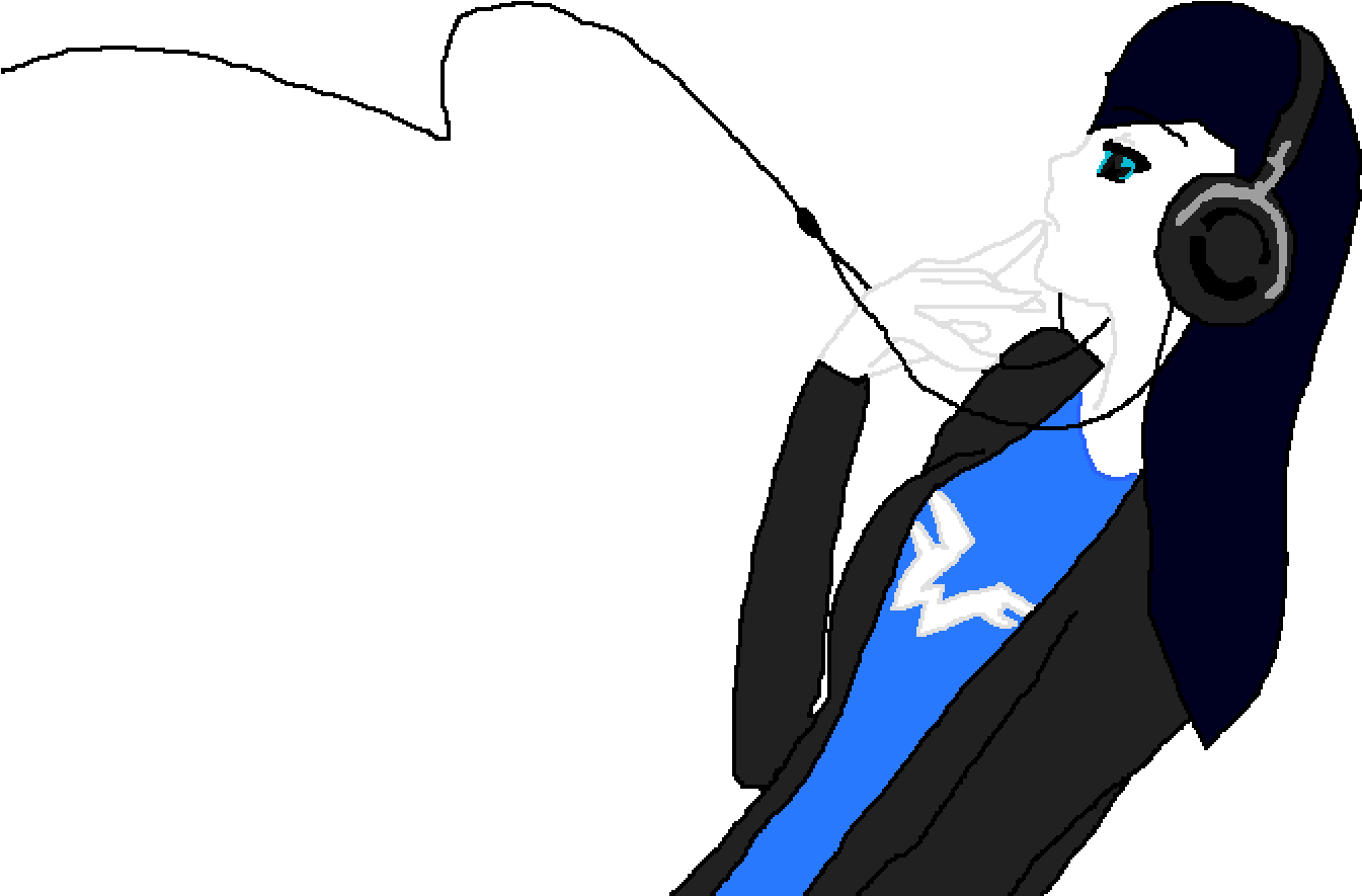 Misty Listening To Weezer - Listening Clipart (1400x1000), Png Download