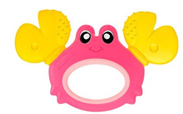 Sale Chicco Baby Senses Crab Teether - Chicco Baby Senses Teether (crab) Clipart (585x650), Png Download