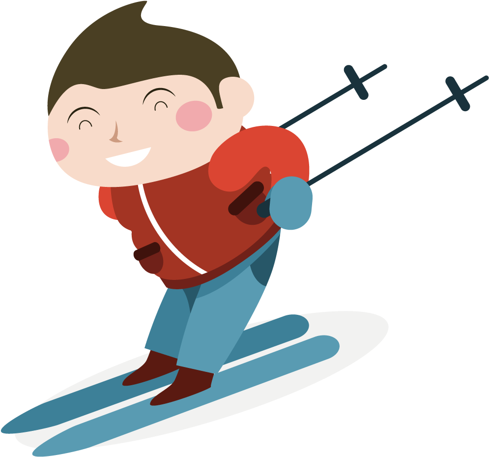 Mickey Mouse Png Clipart Image - Skiing Transparent Png (1200x1200), Png Download