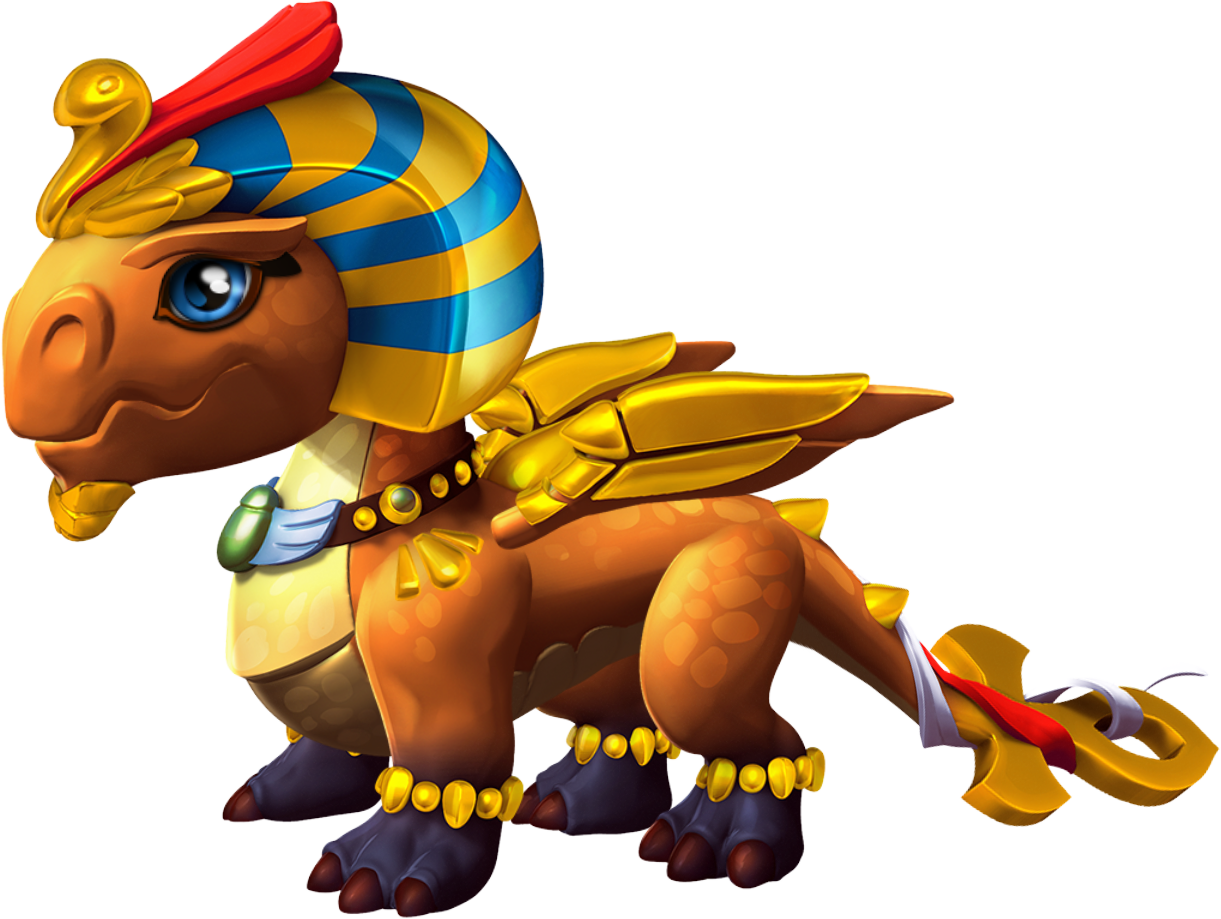 Pharaoh Dragon Baby - Pharaoh Dragon Mania Clipart (1221x919), Png Download