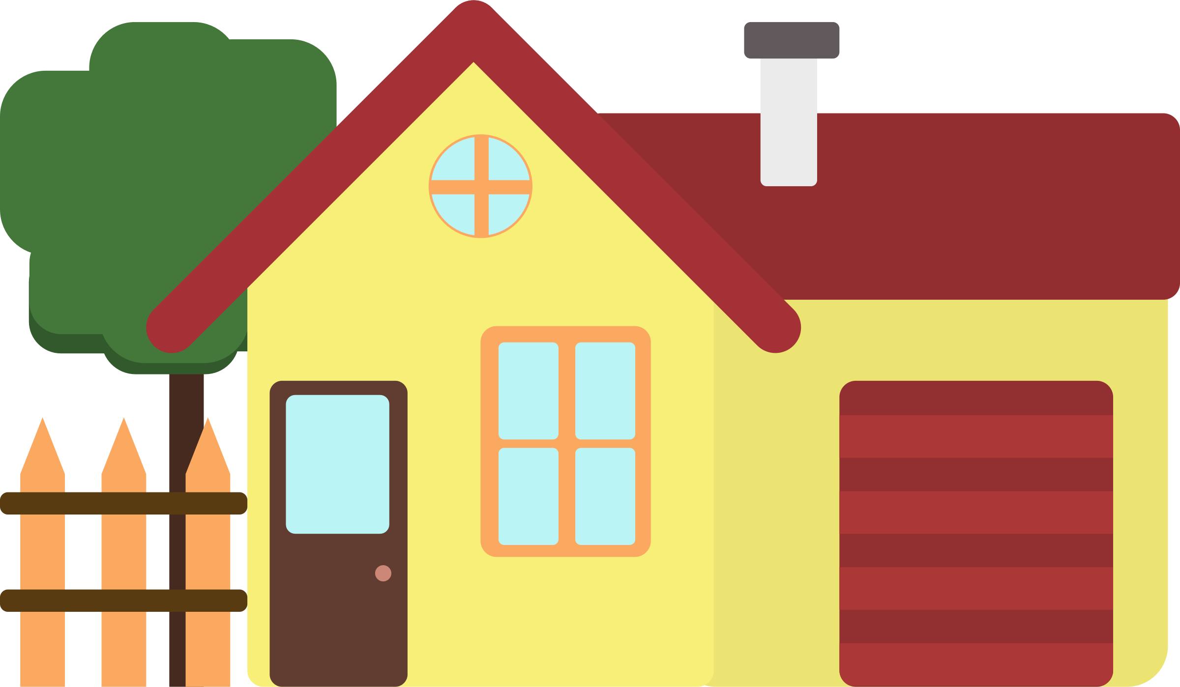 House Clipart Pdf ~ Frames ~ Illustrations ~ Hd Images - Png Download (800x466), Png Download