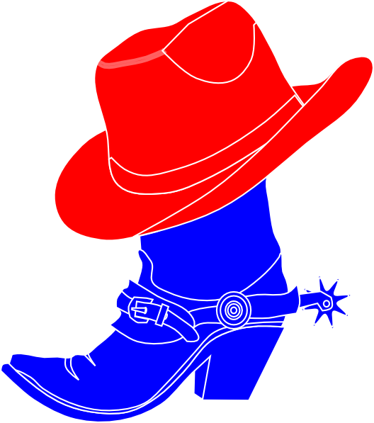 Cowboy Boots With Gear Clipart (528x597), Png Download