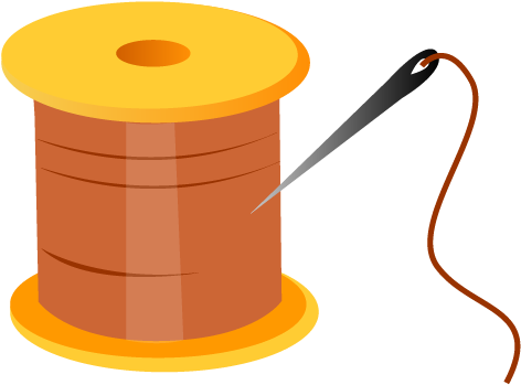 Sewing Needle Needlework Cartoon - 針線 Clipart (712x591), Png Download