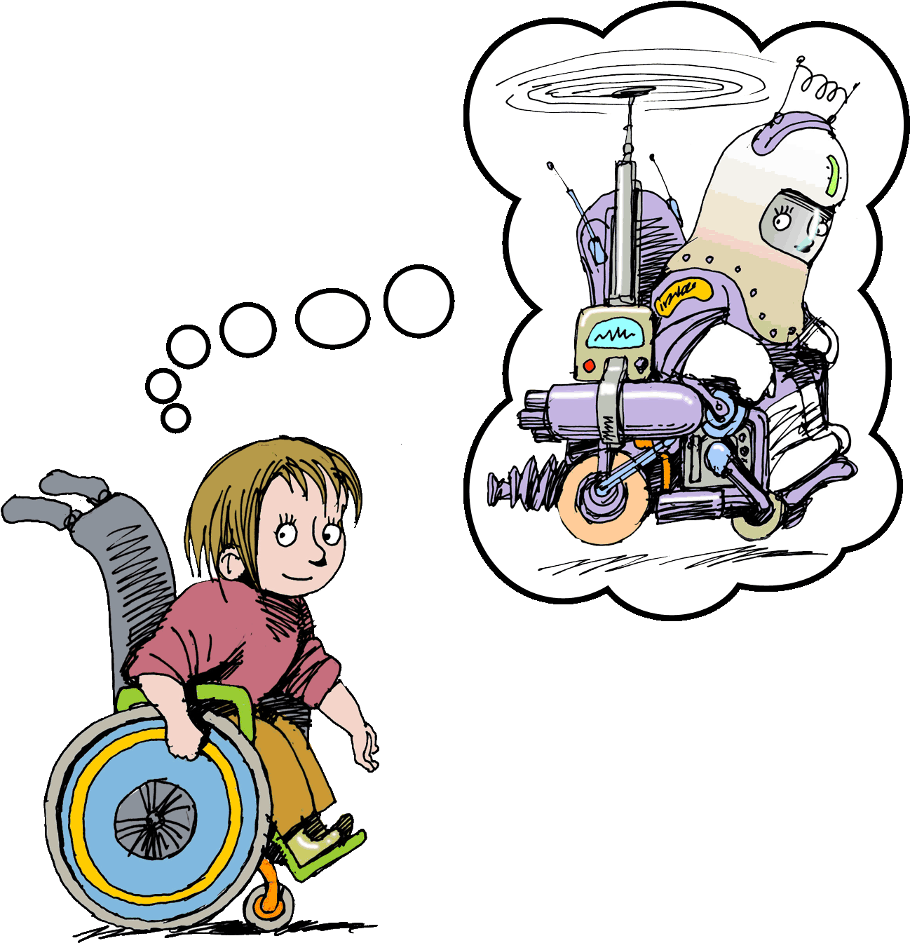 Anything Is Possible When You Read - Cartoon Clipart (1338x1369), Png Download