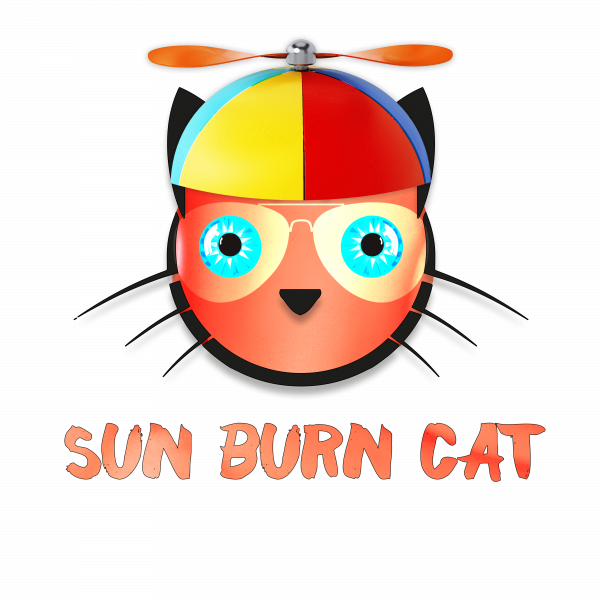 Copy Cat Sun Burn Cat Clipart (600x600), Png Download