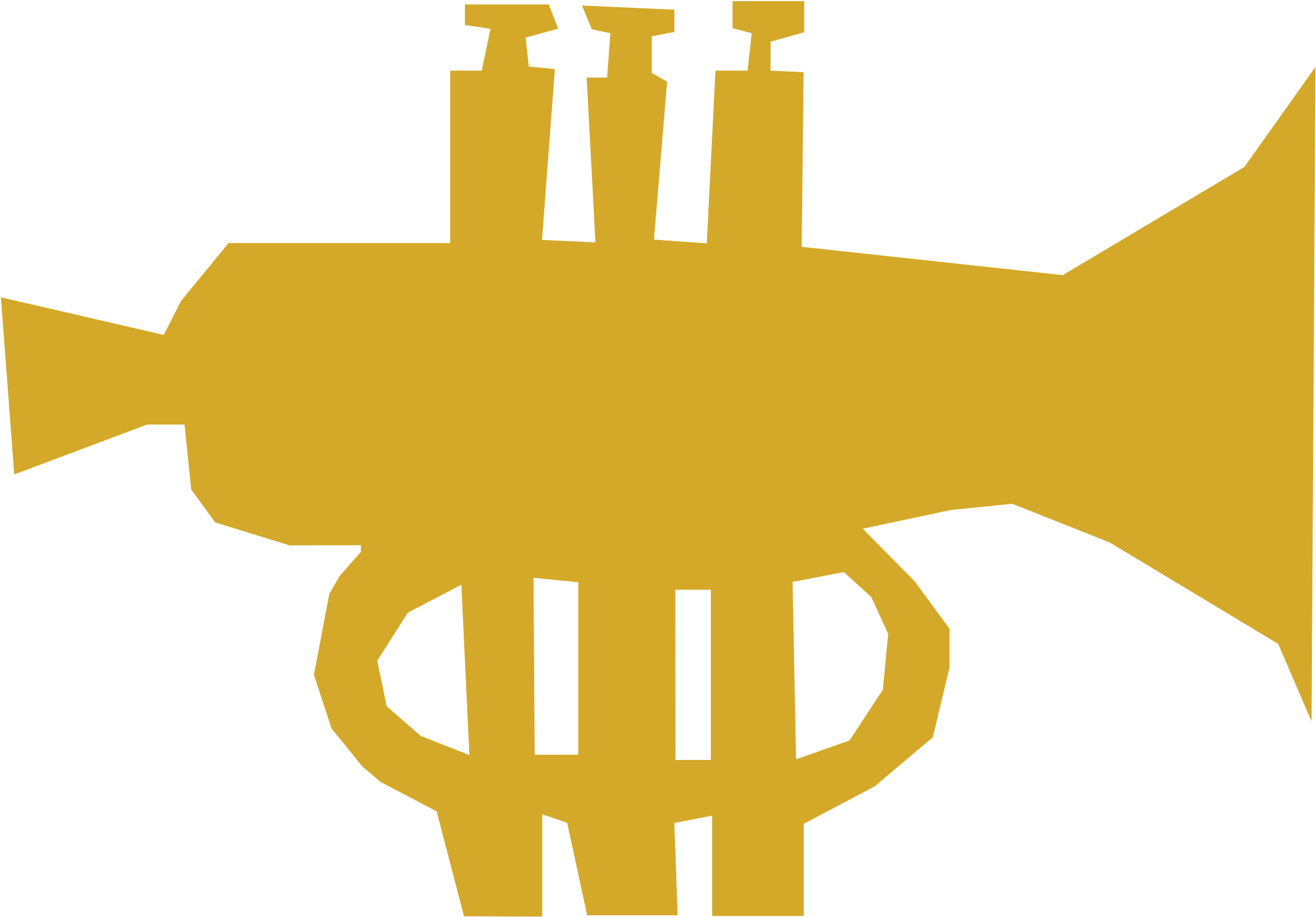 Trumpet Refixed Clipart (2400x1803), Png Download